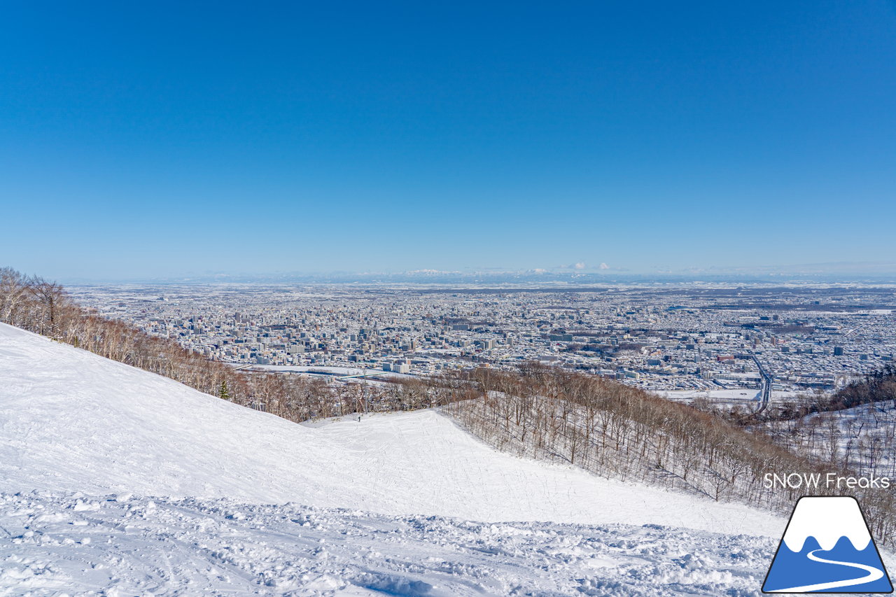 札幌藻岩山スキー場｜本日、雲一つ無い快晴！札幌藻岩山の全10コースの滑走にチャレンジ(^^)/